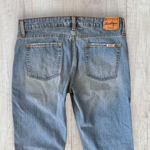LEVI'S Signature Stretch Y2K Low Rise Slim Bootcut Light Wash Jeans Size 11 - Picture 7 of 8